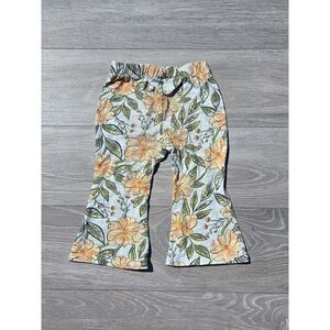 Rare Editions Flared Flowered Leggings - sz 24 months